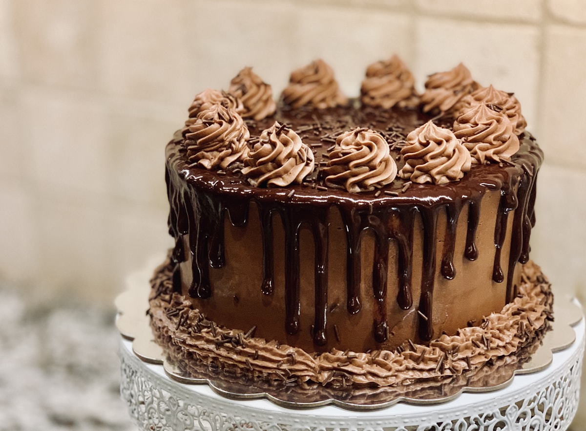 Schokoladenkuchen mit Butterglasur · Demo 35